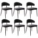 Cadeira de Jantar Estofada Kit 6 Chloe M25 Sintético Preto - Mpozenato
