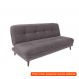 [OUTLET] Sofá-Cama Casal 3 Lugares Anitta Suede Cinza