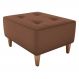 Puff Decorativo Para Sala Piva 62x52 cm Veludo Inca Ferrugem Milani Store