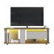 Rack Moderno Com LED 01 Gaveta 136cm Mel Arenas PRODDY