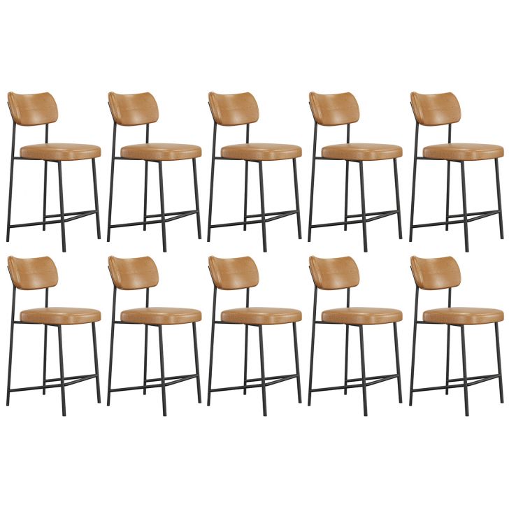 Banqueta Cozinha Média Kit 10 Milli Sintético Caramelo A14  - Mpozenato