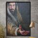 Quadro Decorativo Jesus Pintura Dando A Mão-24x34Cm