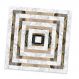 Adesivo para Azulejo Unitário Mármore Dourado e Branco 17-20x20cm