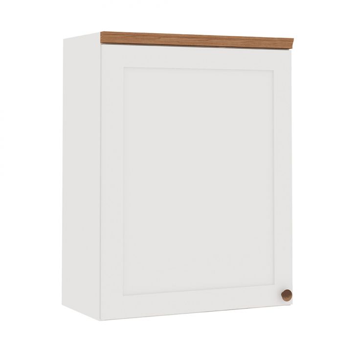 Armário Aéreo Iluminata 1 Porta Branco 60 cm