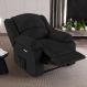 Poltrona do Papai Reclinável Sala de Cinema Madrid Elétrica Touch Massagem USB PU Preto G23