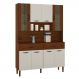 Kit de Cozinha com 8 Portas Turim Off White Nogueira