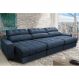 Sofá Retrátil e Reclinável com Molas Ensacadas Cama inBox Master 3,22m Tecido Suede Azul