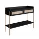 Aparador Oslo 2 GV Preto e Dourado