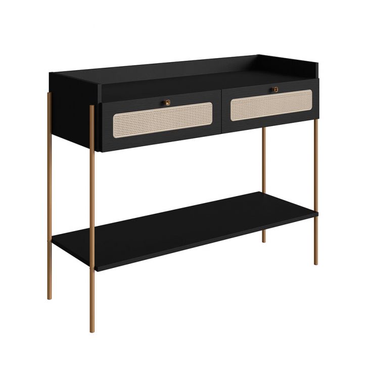 Aparador Oslo 2 GV Preto e Dourado