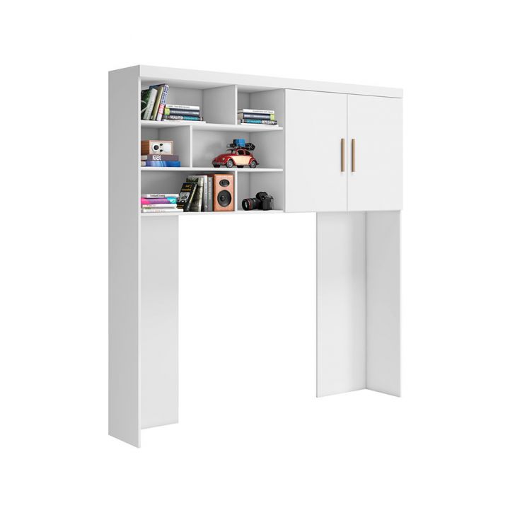 Guarda-Roupa Infantil para Cabeceira Chiara 2 Portas Branco