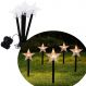 Pisca 5 Estrela LEDs Solar Amarelo Jardim Noel Natal De 2,5M