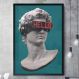 Quadro Decorativo Escultura de Óculos Hello-34x49Cm