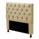 Cabeceira Estofada Cama Box Solteiro Cristal 90cm Linho Areia - Desk Design