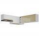 Kit Armário Cozinha Aéreo Canto 90cm com Aéreo 70cm e Aéreo 120cm Veneza Multimóveis MP2287 Branco/Dourado