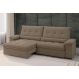 Sofá Alion Retrátil/Reclinável 4 Lugares Suede Cappucino 2,15m - XFlex Sofás