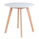 Mesa de jantar cozinha redonda Leda 70 cm Branco