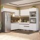 Armário de Cozinha Completa de Canto 472cm Branco Reims Madesa 01
