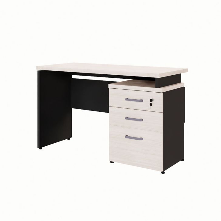 Escrivaninha Yaris 3 GV Carvalho Berlin e Preta 120 cm