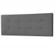 Cabeceira Painel Solteiro 0,90m Berlim Suede Cinza - Pallazio