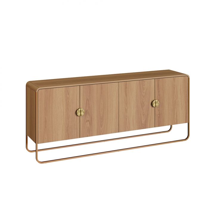 Buffet Luna 4 Portas Hanover e Dourado