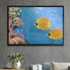 Quadro Decorativo Peixes no Mar-24x34Cm