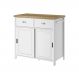 Aparador Buffet Ditália 2 Gavetas 2 Portas Branco BA-145