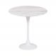 Mesa Saarinen Lateral Oval Espírito Santo 57x38cm - Base Branca