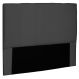 Cabeceira Estofada Cama Box Casal Ravenna 140cm Suede Preto - Desk Design
