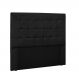 Cabeceira Verona Para Cama Box Solteiro 90 cm Corino Preto - D'Rossi