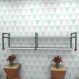 Estante estilo industrial sala aço cor preto 180x30x40cm (C)x(L)x(A) cor mdf branco modelo ind40bsl