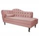 Recamier Diana 140cm Lado Direito Suede Rosê - Amarena Móveis