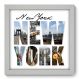 Quadro Decorativo - New York - 22cm x 22cm - 015qnmab