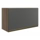 Armario Aereo Basc MDF 60 cm Kali 16337 Carvalho Toq Chumbo Nicioli