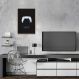 Quadro Gamer Glitch Controle PS Buttons 86x60 Filete Marfim