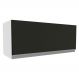 Armário de Cozinha Aéreo 80 cm 1 Porta Branco/Preto Glamy Madesa