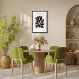 Quadro Matisse Black Flower 43x30 Caixa Preto