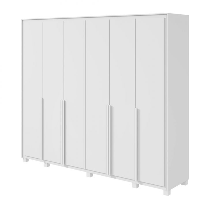 Guarda-roupa Casal Com Pés Imperatore 6 Portas 6 Gavetas Branco