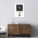 Quadro Gênero Musical Pop 60x43 Sem Moldura Branco