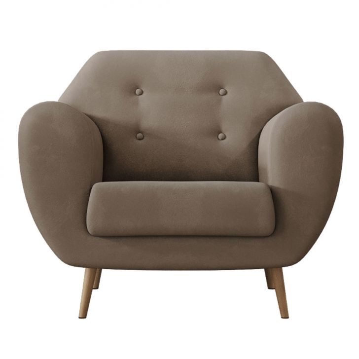 Poltrona Beegees Velosuede Bege