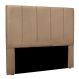 Cabeceira Casal 1,40m Sevilha Suede Bege - Pallazio