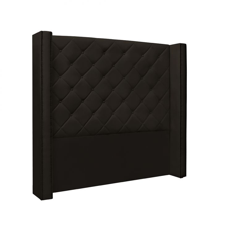 Cabeceira Casal Vicenza Poliuretano Marrom