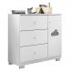 Cômoda Infantil Ane 1 Porta e 3 Gavetas Branco - Phoenix Baby