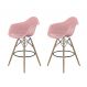 Conjunto com 2 Banquetas Eames Arm DSW Rosa