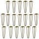 Kit 18 Pés de Metal 25 CM Hairpin Legs Rack e Puffs Dourado G41