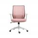 Cadeira de Escritório Diretor Pelegrin PEL-0238 Branco e Rosa