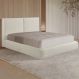 Cama com Cabeceira Elva Queen Base no Chão Veludo Luxo Off White G92 - Gran Belo