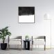 Quadro Abstrato Black Square 43x43 Filete Marrom