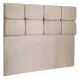 Cabeceira Solteiro 0,90m Nina Suede Bege - Pallazio