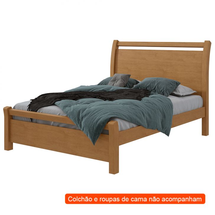 Cama Casal Reali Amêndoa Clean