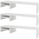 Kit 03 Suportes Para Monitor Stand Home Office Lap 90 cm L03 Branco - Lyam